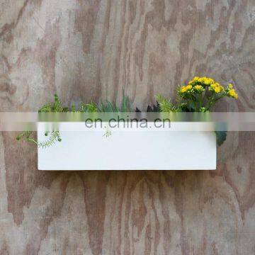 Modern rusty Metal House Numbers and Planters for wall hanging