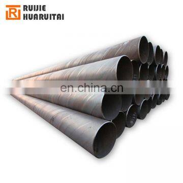 Large diameter welded spiral tube, black carbon ssaw steel pipe dn650