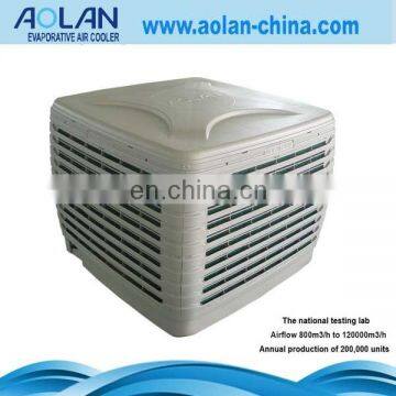 mini handy cooler air conditioner battery fan AZL18-ZX10E Airflow18000m3/h pressure190pa output1.1kw evaporative air cooler