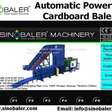 Automatic Powerful Cardboard Baler Machine