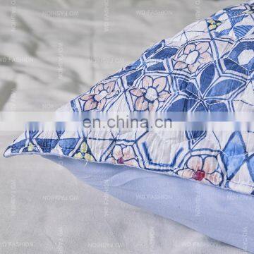Printed Chinese Brake Herb 100%polyester Microfiber Fabric Quilted Bedspread Bedding Set photo-7