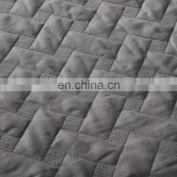 Delicate Multi Purpose Movable Woven Queen 100% Microfiber Polyester Quilt Bedspread Set photo-7