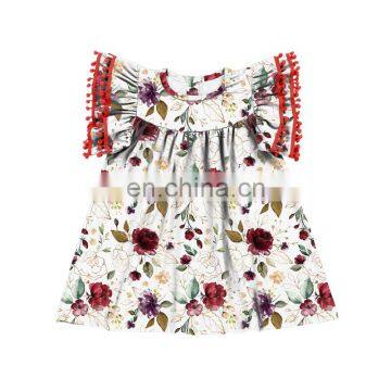 Cheetah Leopard Pom Pom Girls Dress Boutique Style Dress Baby Dress photo-6