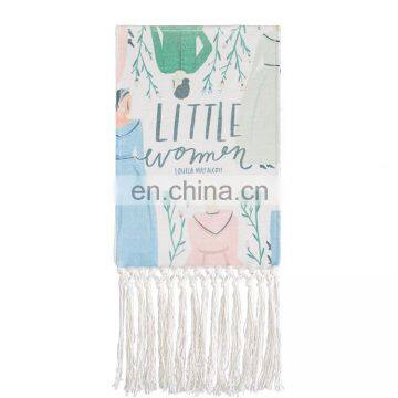 2019 New Arrival Printing Wall Hanging Artistic Wall Tapestry With Cotton Tassels photo-7