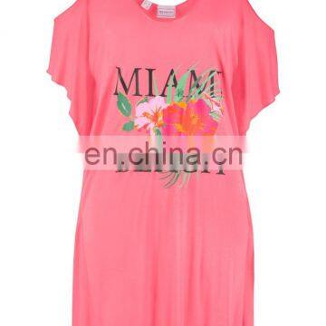 2019 сексуальные бадани с открытыми плечами для купальников. Легкие летние платья с принтом букв, в стиле Майами. Бадани для женщин на пляж photo-3