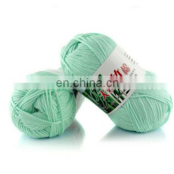 Free Samples Natural Fiber Knitting Yarn Healthy Dyed Bamboo Cotton Yarn for Knitting Machine and Handknitting photo-4