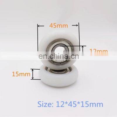 Sliding Door Rollers U Groove Plastic Pulley Wheels 608zz Roller Wheels for Furniture