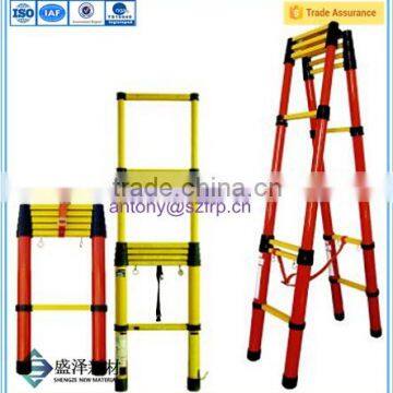 FRP multifunction telescopic ladder glass fiber