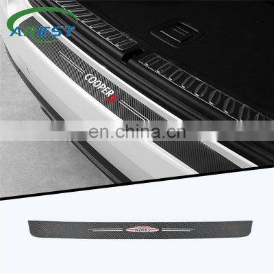 1pc car trunk decorative protective stickers Bumper For Mini coopers R56 R50 R51 R52 R53 R52 R55 R57 r58 r59 R60 Countryman