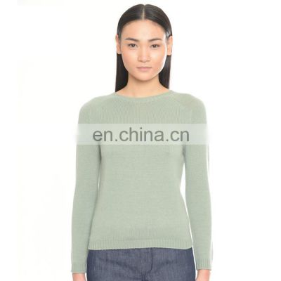 Boatneck 100%Women Pure Cashmere Fine Knit Sweater Heavy