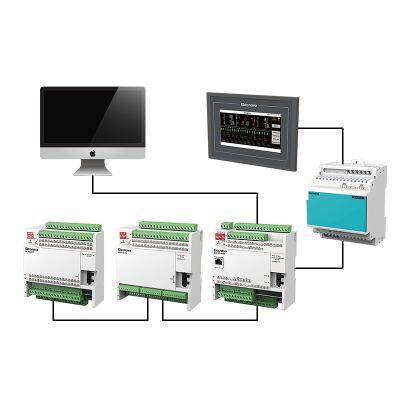 Industrial control array cabinet  low voltage power distribution Modubus engergy management PLC and  SCADA monitoring system