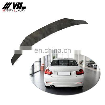 for BMW 2 Series F22 F87 M2 Carbon Fiber Rear Spoiler 2014-2019 Coupe 2-Door