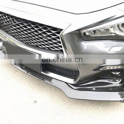 For Infiniti Q50 Sport 2018 2019 Carbon Fiber Fog Light Lamp Cover Trims photo-2