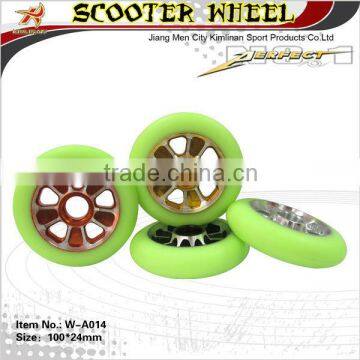 110mm Pro scooter pu wheel, metal core pu wheel, pro scooter wheel