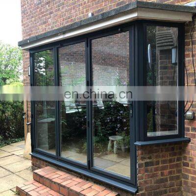 Thermal break Double Glazed Aluminum Casement Swing Doors and Window French Door