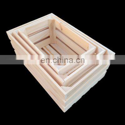 Set 3 Diverse Casse Dilegno Con Manici photo-3