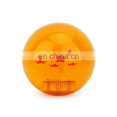 Car Accessories Acrylic Dragon Ball Shift Knob, Orange Shift Knob