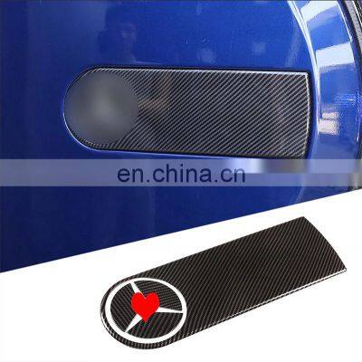 For Mercedes-Benz G Class W463 W464 G500 04-20 ABS Black/Carbon Fiber texture Tire Logo Trim Decorative Trim Car Accessories