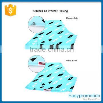 Top Baby Bandana Drool Bibs, Unisex 4-Pack Absorbent Cotton With 2 Snaps, Included Free Pacifier Clip As Baby Gift Set Quality Choice photo-3