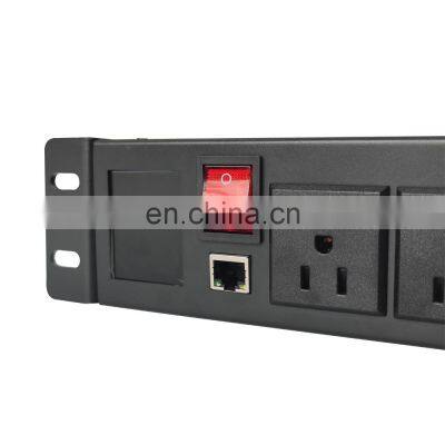 smart single control Modular Power Distribution Unit 8-Outlets Sockets terminal control socket PDU