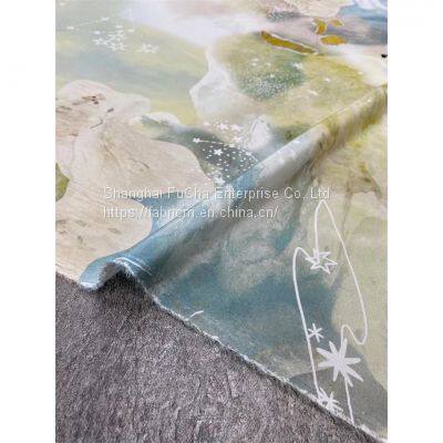China supplier polyester cotton twill shirt fabric textile material