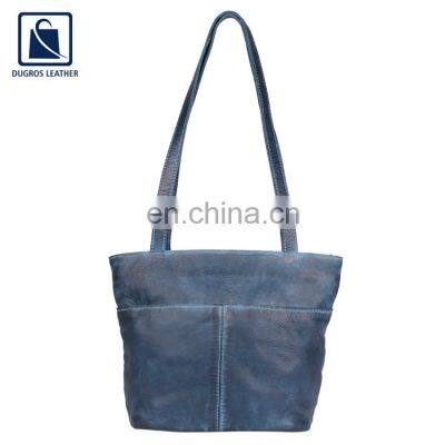 Trendy Design Luxury Pattern Wholesale Swiss Cotton Lining Material Women Genuine Leather Handbag at Low Price