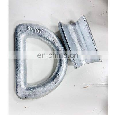 Heavy Duty Steel Flag Zinc Plated Forged Making Machine D Ring