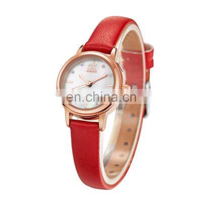SHENGKE Chinese Classic Red Watches K9024 Small Dial Watch Ultra Lady Wrist Watches Fancy Chic Women Handwatch photo-3