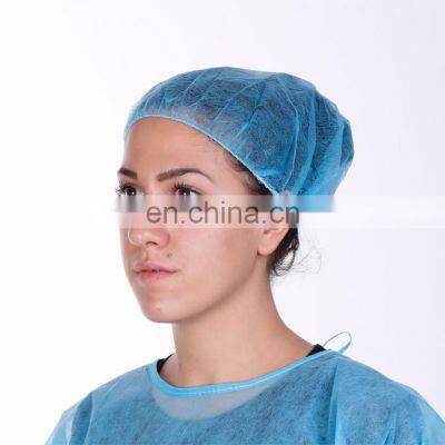 Anti Dust Hat Head Cover Mob Bouffant Cap Non Woven Disposable Hair Nets photo-2
