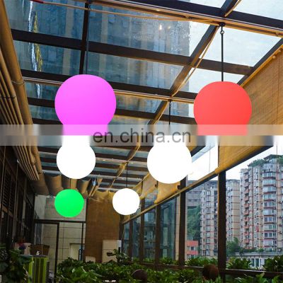 20cm 25cm 30cm 40cm Modern indoor outdoor garden restaurant led hanging pendant chandelier ball globe light lamp