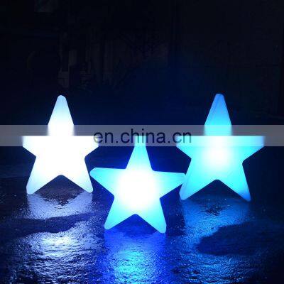 Christmas lamp /Colorful LED Christmas Decorative atmosphere lamp Star shaped outdoor floor lamp  with Battery