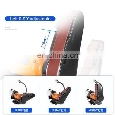 Free Shipping 6in Multifunctional Mini Woodworking Bench Sanding Tools Grinding Wheel Belt Machine for Grinding and Polishing photo-5