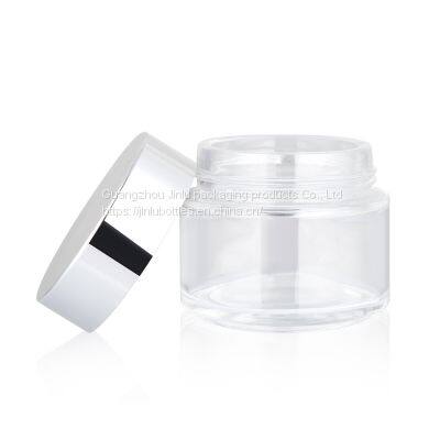 100g cylindrical facial mask bottle spot high-capacity facial cream glass cream can 100g wide mouth cream bottle finished product