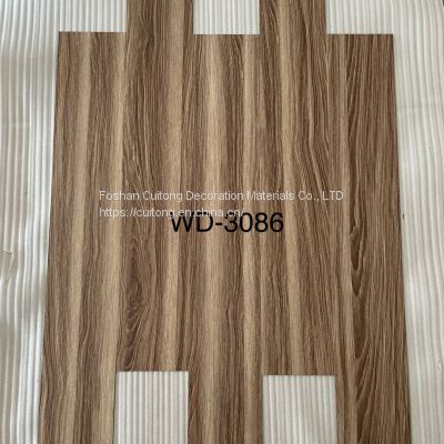 Antique wood grain stone plastic floor dark plastic floor tile scraping glue paste waterproof PVC floor sheet 2mm adhesive