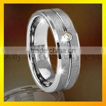 Tungsten Gold Cubic Zirconia Jewelry Rings Paypal Accepted
