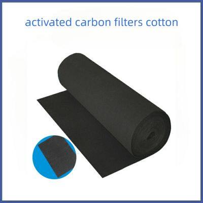 Odor removal air filter cotton activated carbon filter cotton