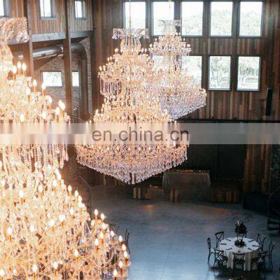 hotel lobby luxury maria theresa chandelier banquet hall wedding decor large k9 crystal chandelier