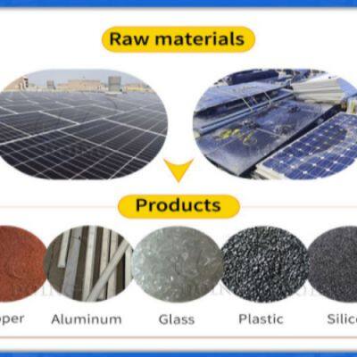 Photovoltaic Solar Panels Frame Glass Recycling Production Machine photo-5