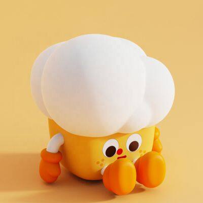 Factory Custom Cheap Usb Kids Nursery Night Light Cute Popcorn Silicone Nursery Lamp Night Light For Baby Toddler Bedroom Gift photo-6