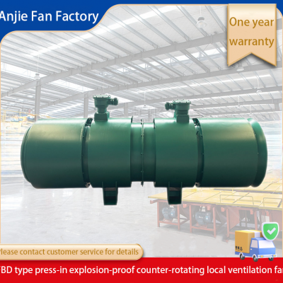 FBDNo7.1/2x45kw mining ventilator explosion-proof fan local ventilator double muffler