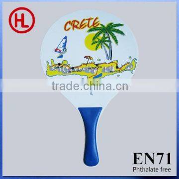 Custom Hot Sale High QUALITY promotionooden Beach Tennis Racket /beach paddle racketswith beach ball wholesaleal outdoor game W