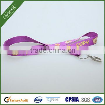 2014 Trendy purple/custom poly/nylon christmas custom lanyard,custom printed cheap promotion lanyard