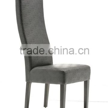 high back leather dining chair