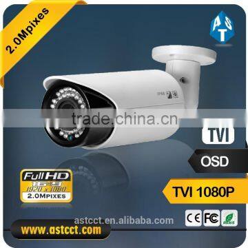 2.0 Megapixel TVI Bullet Camera 2.8-12mm Vari Focal Lens IR Camera 1080P TVI outside adjust Camera support ip66 with 100% Metal