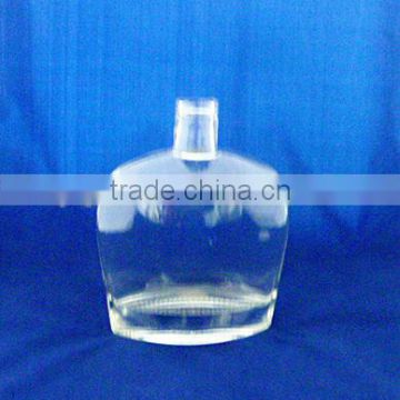 hot sales 700ml big capacity high quality glat round Empty vodka Glass Bottle