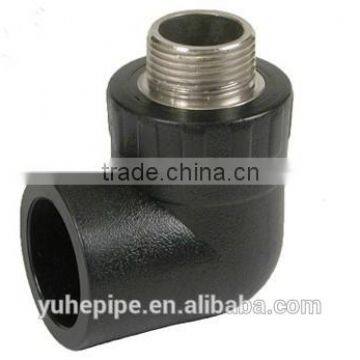 YUHE HOT MELTING HDPE PIPE FITTING MALE ELBOW