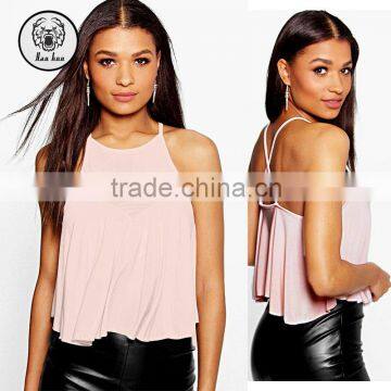 SLINKY CROSS BACK SWING CROP CAMI
