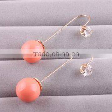 Promotional Fashion New Teardrop Beads Pendant Womens Hoop Earrings photo-3