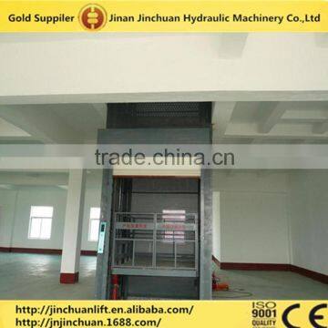 SJG Model Chain Guide Rail Type Hydraulic Lift Platform for Cargo Delivery