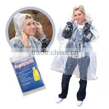 Disposable Promotional Transparency Rain Poncho